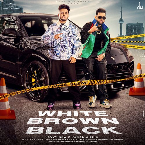White Brown Black Poster